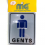 Sticker Toilet tulisan GENTS