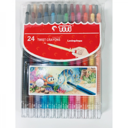 Twist Crayon Titi/Crayon Titi Puter/Krayon Titi Puter isi 24