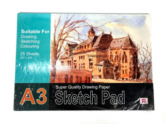 Buku Sketsa Gambar ukuran A3, Sketch Book ukuran A3, Buku Sketsa A3