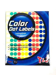 Color Dot Label Tom JerryNo.114, Label Tom & Jerry No.114 warna campur