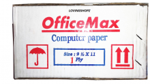 Continuos Form Office Max 91/2 inch X 11 inch, 1 Ply