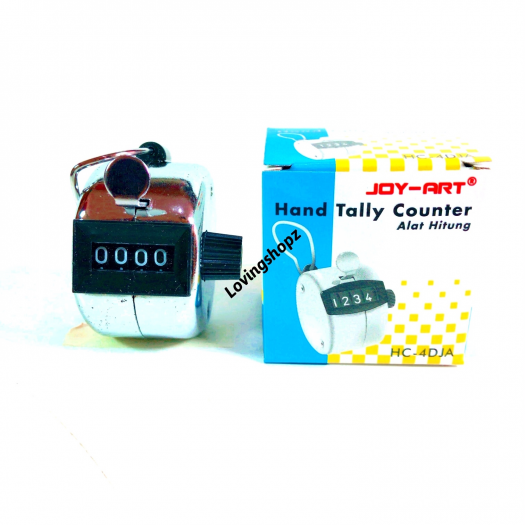 Hand Tally Counter 4 Digit / Alat Penghitung Cepat Manual Joy Art