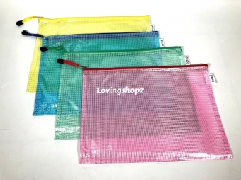 Kantong Dokumen A4 |kantong dokumen resleting A4| Zipper Bag A4