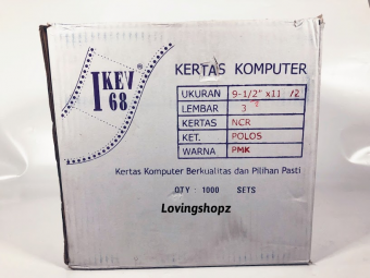 Kertas Continuos Form Bagi 4 Rangkap 3, Kertas Wartel Rangkap 3