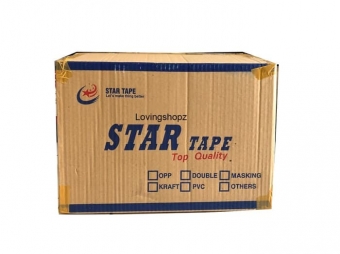 Lakban 72 yds Murah Star Tape Bening  per dus