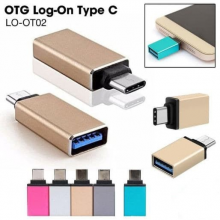 OTG HP Type C USB Metalic Steel Adaptor Hub On The Go Non Kabel