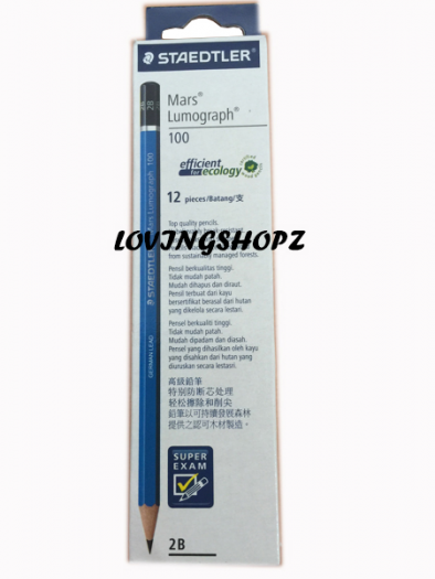 Pensil Staedtler 2 B, pensil Steadler 2B