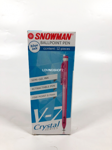 Pulpen Snowman V-7, pulpen snowman v7