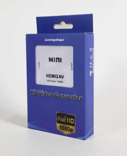 RCA AV to HDMI Converter / Converter android tv box ke tv tabung