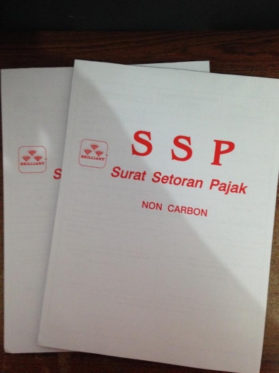 SSP, Surat Setoran Pajak