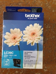 Tinta Brother LC 39 C, Cyan